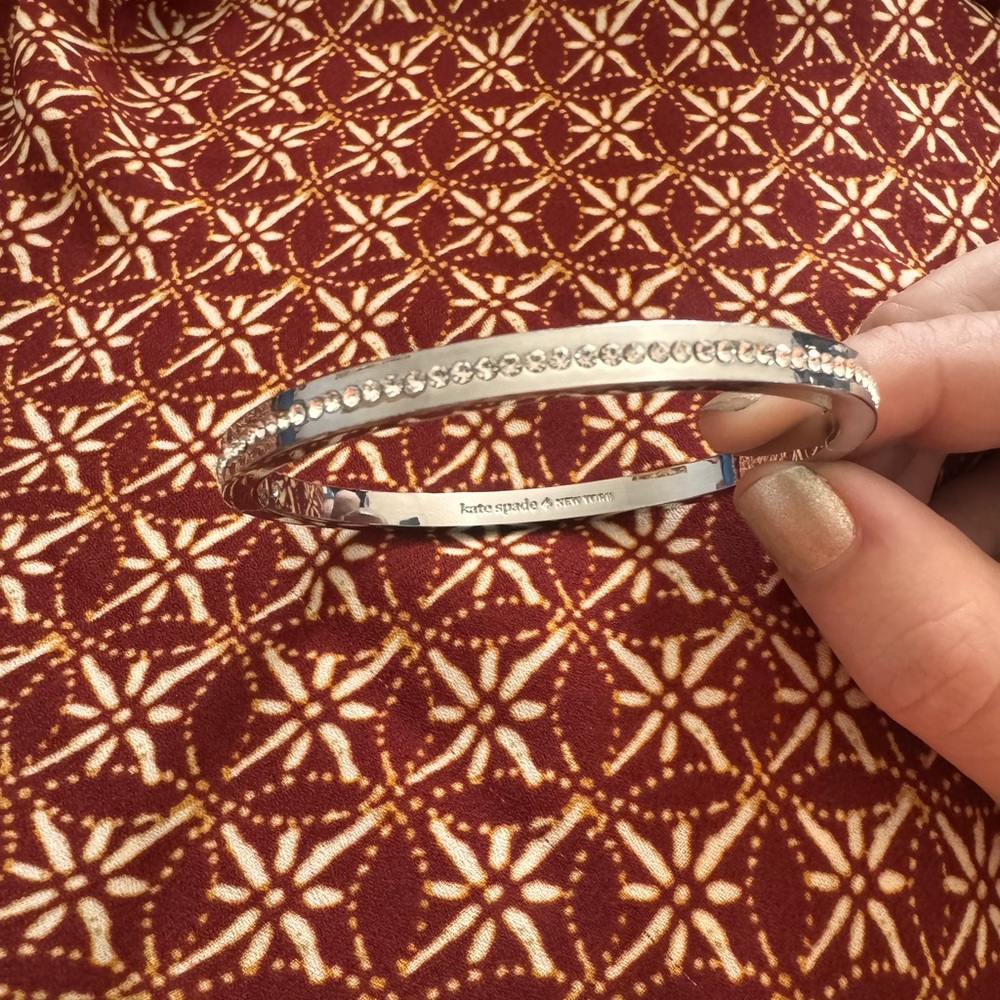 Kate Spade Ring It Up Pave Hinged Bangle